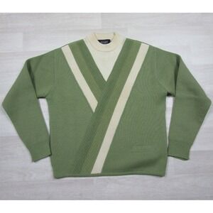 Vintage 1960s Leonardo Strassi Sweater Men's (M) Mod Layered Look Made in Italy